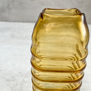 Caylee Amber Glass Vase (Small) - Home Artisan
