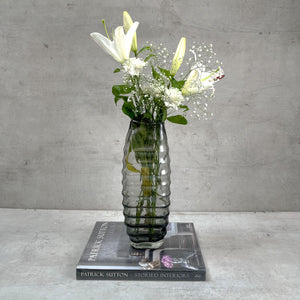 Hudson Smoky Glass Vase (Large) - Home Artisan