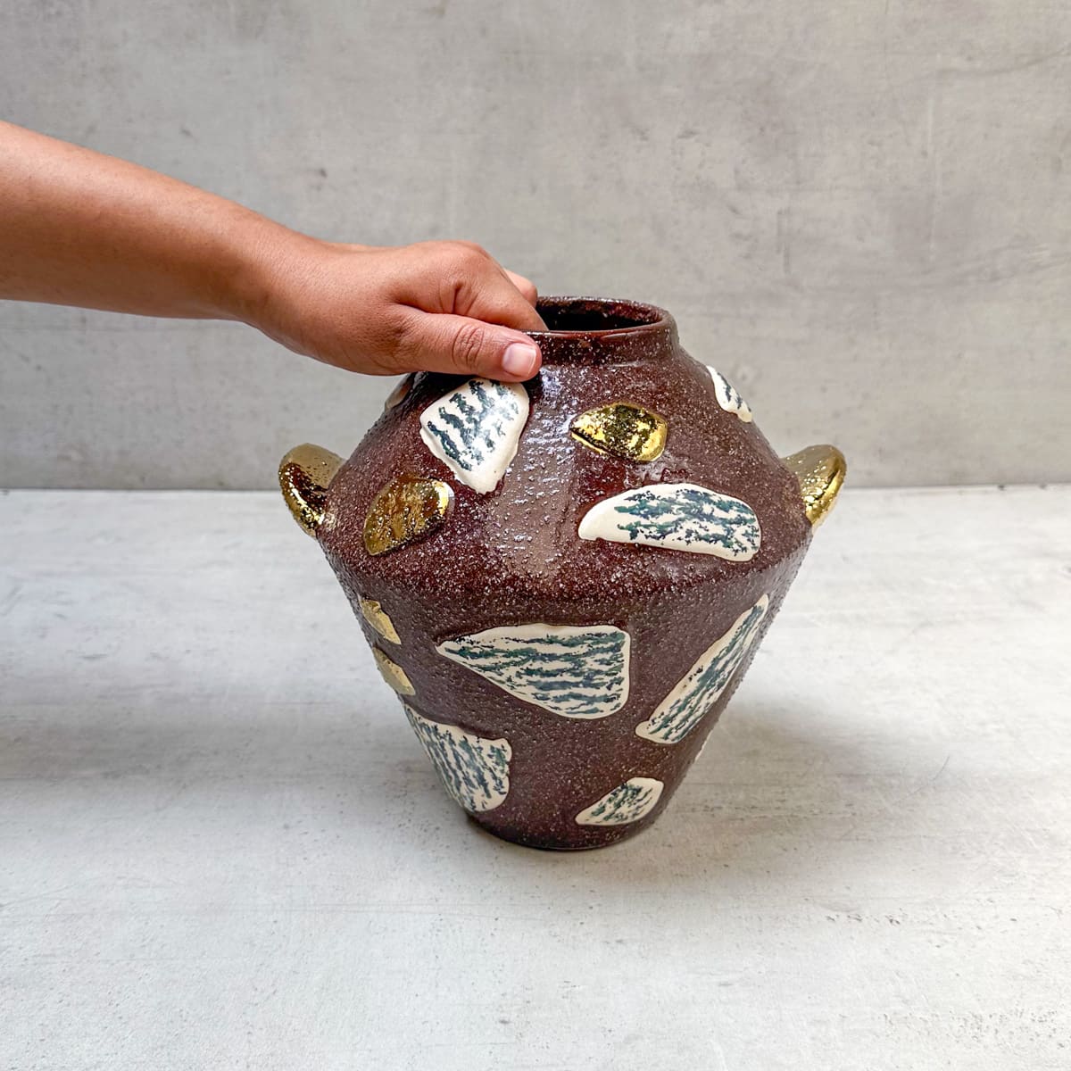 Terra Mosaic Ceramic Vase - Home Artisan