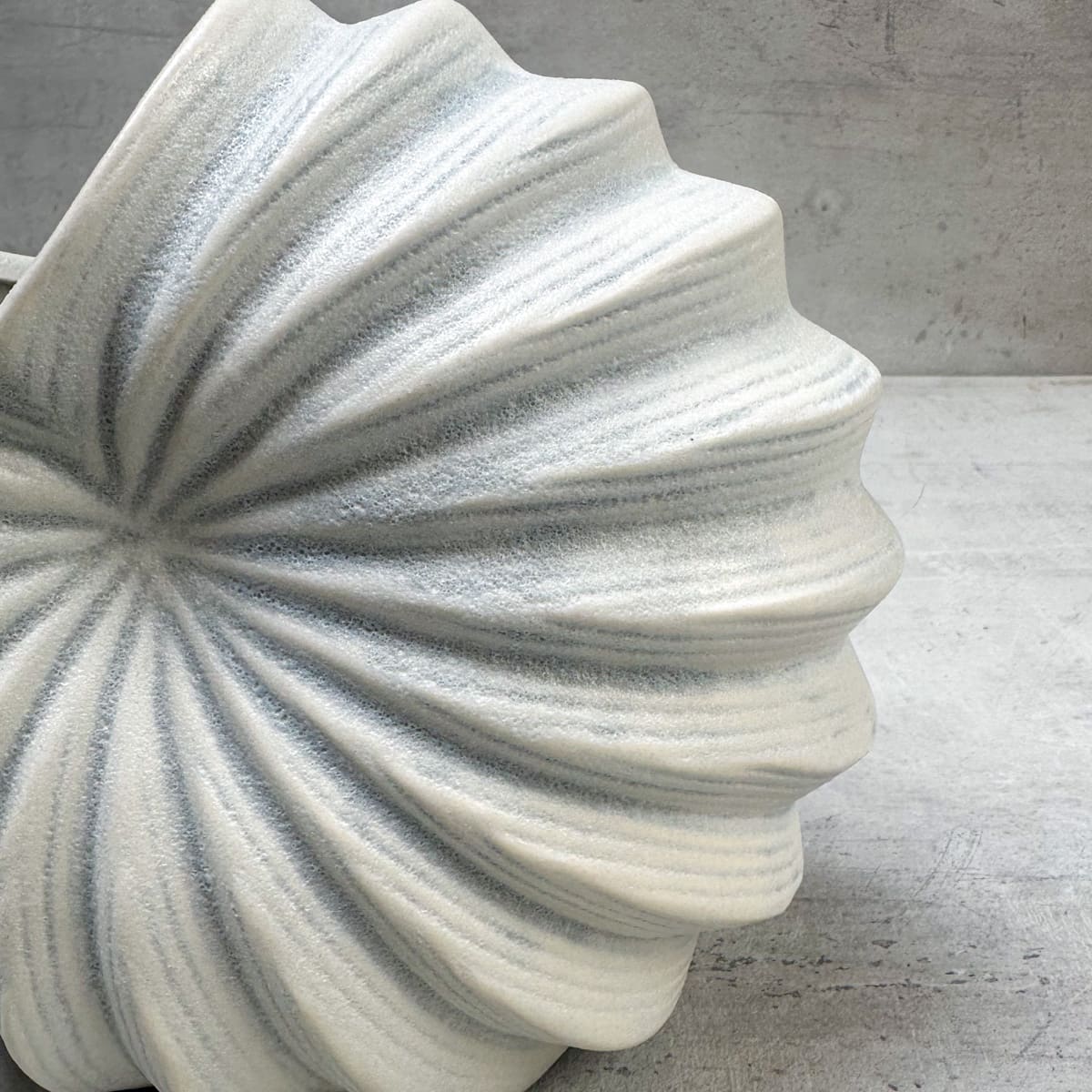 Nerida Shell White Ceramic Vase (Small) - Home Artisan