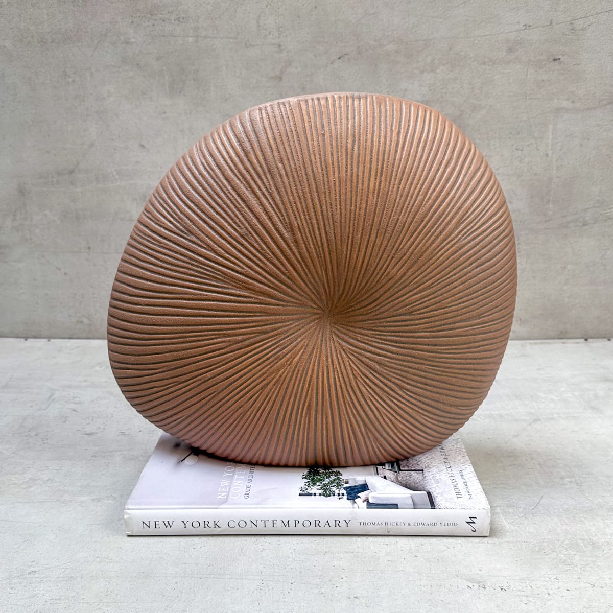 Sandcrest Shell Brown Ceramic Vase - Home Artisan