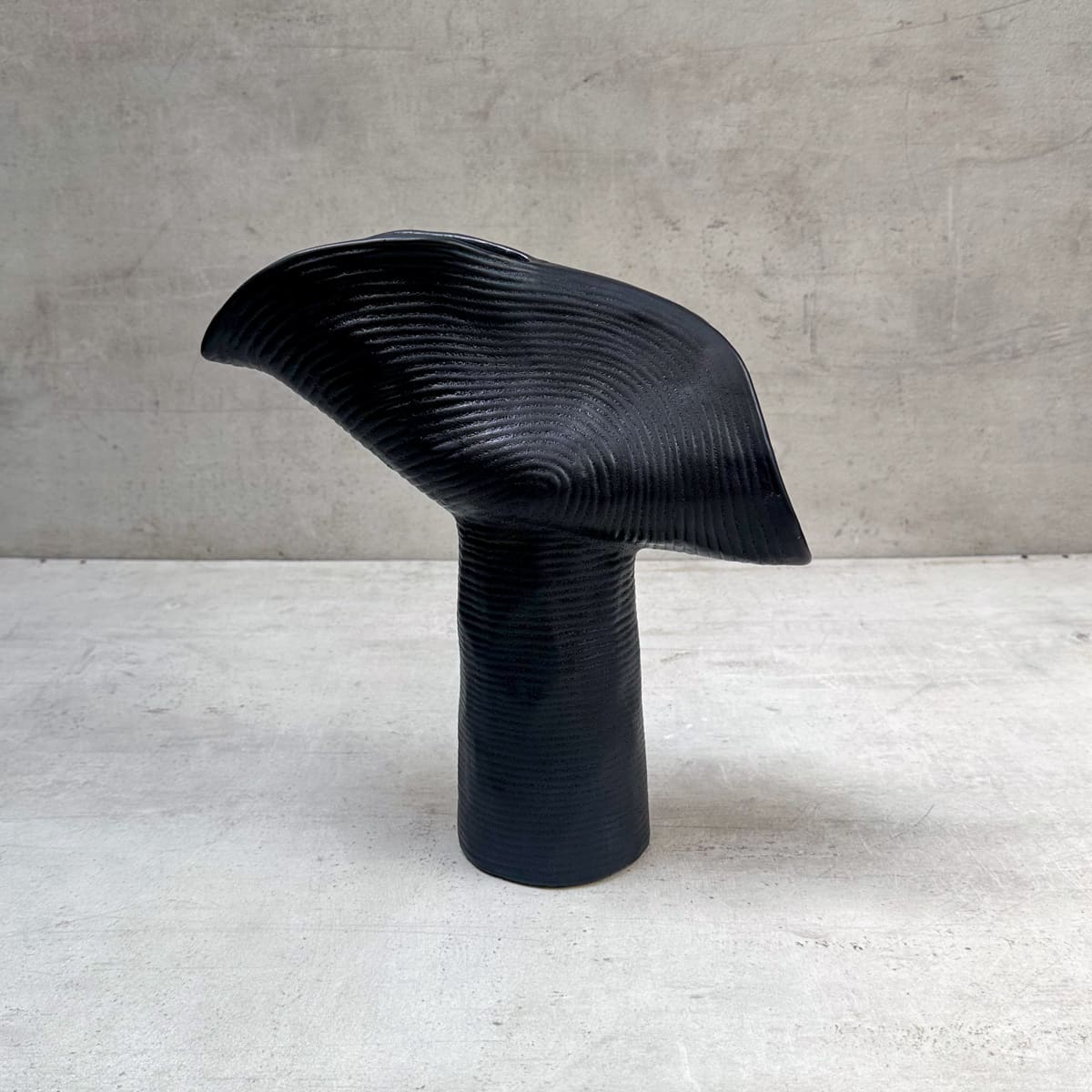 Myco Black Ceramic Vase (Large) - Home Artisan