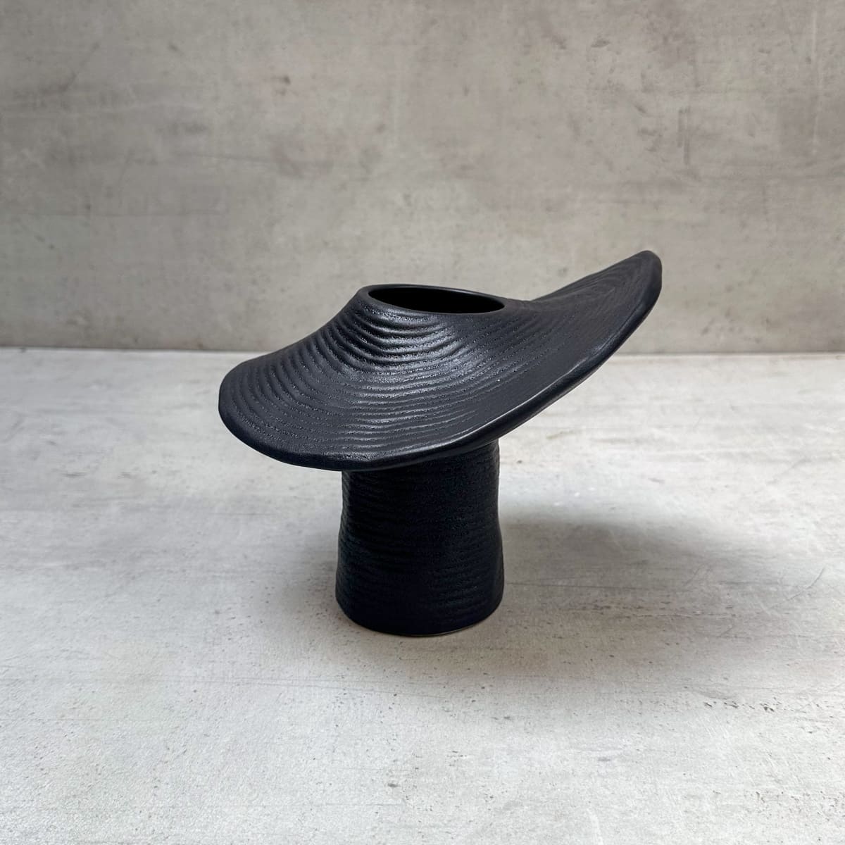 Myco Black Ceramic Vase (Small) - Home Artisan