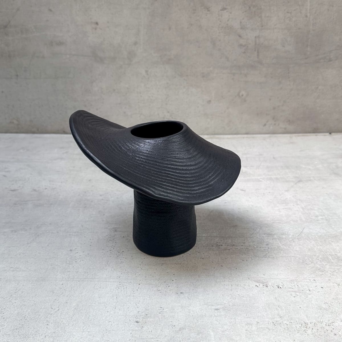 Myco Black Ceramic Vase (Small) - Home Artisan
