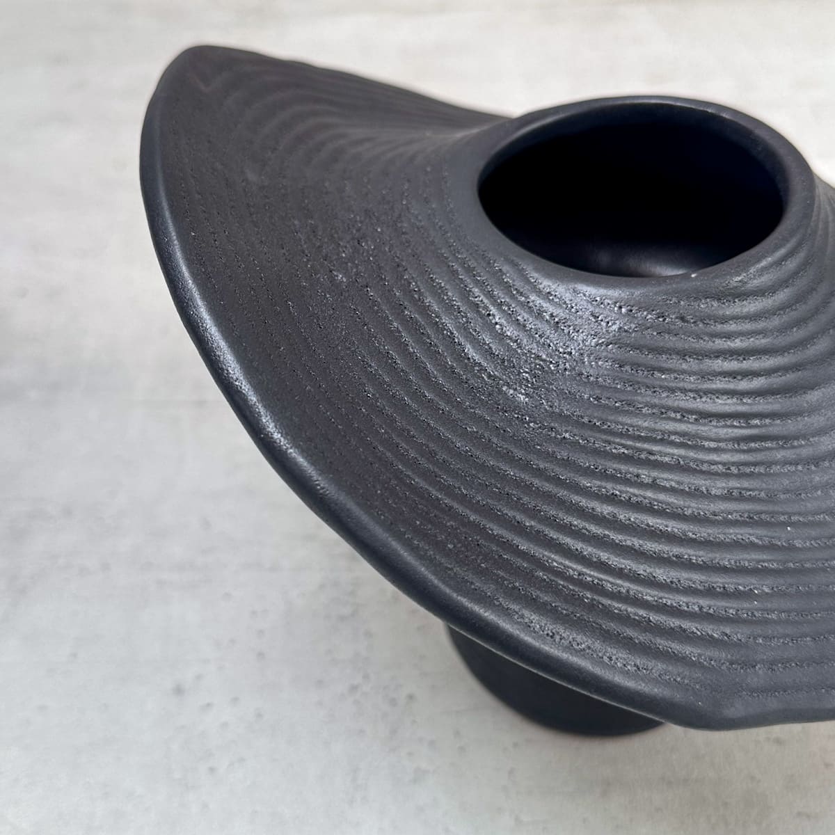 Myco Black Ceramic Vase (Small) - Home Artisan