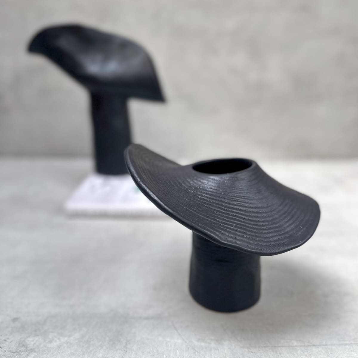 Myco Black Ceramic Vase (Small) - Home Artisan