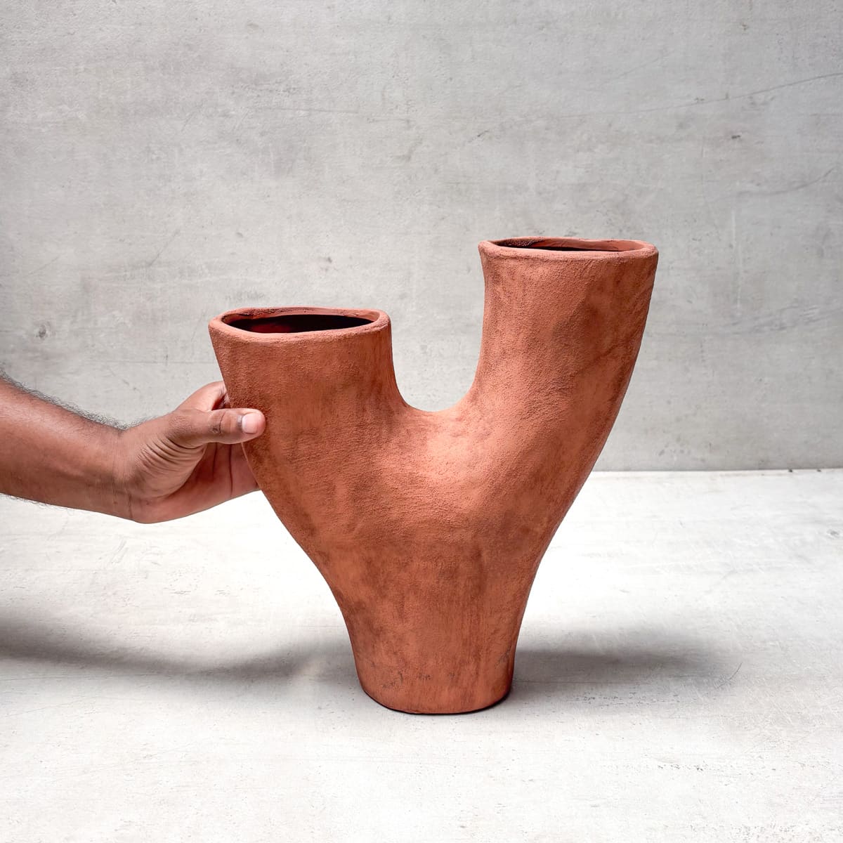 Ashwick Terracotta Ceramic Vase - Home Artisan