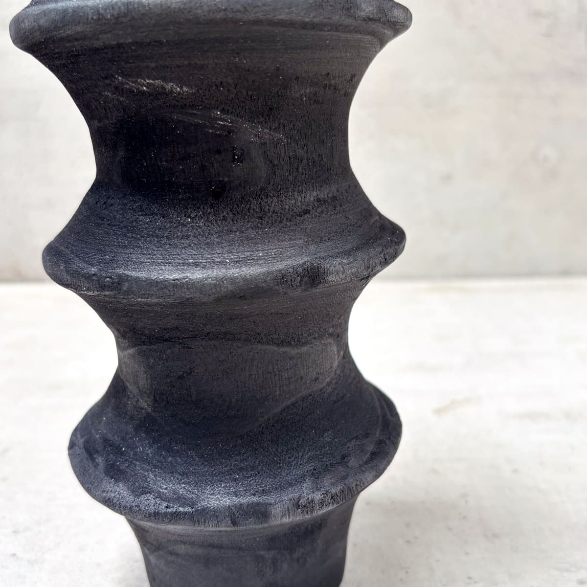 Rustic Weathered-Finish Wooden Vase - Home Artisan