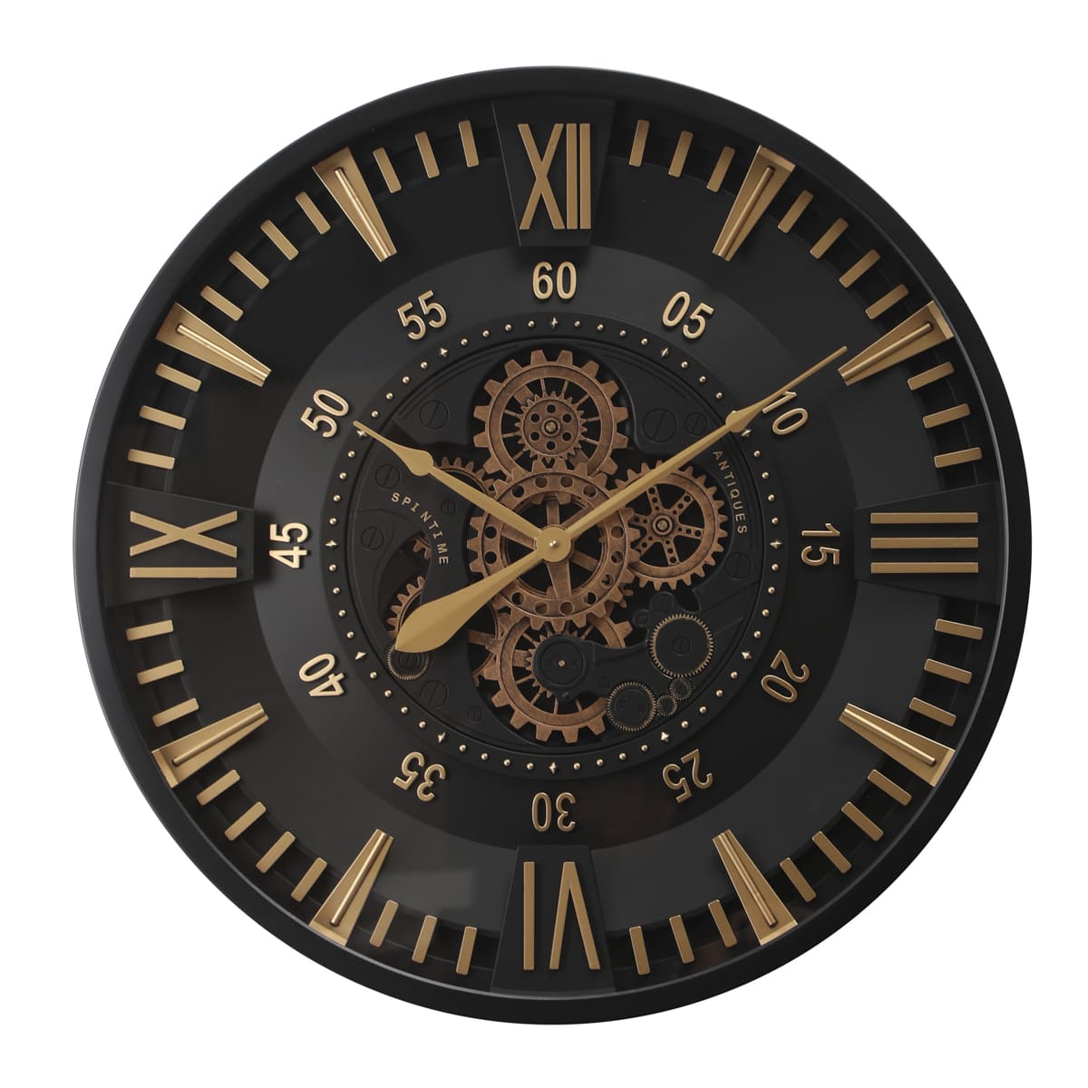 Nikandros Industrial Metal Wall Clock (31 inches) - Home Artisan