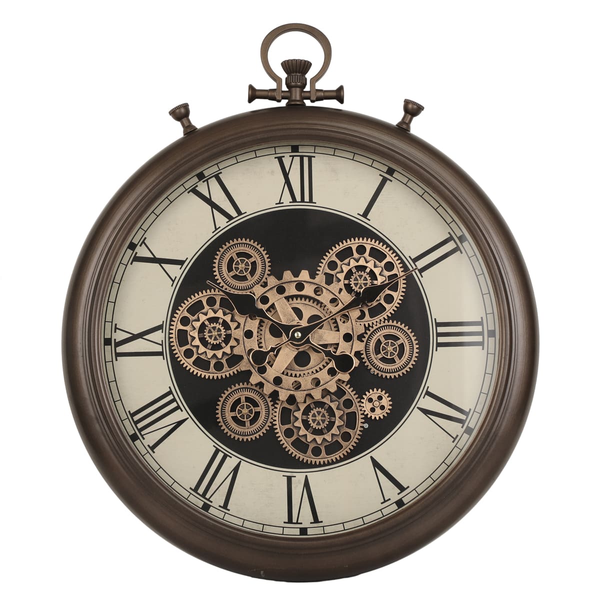 Crawford Vintage Metal Wall Clock (21 inches) - Main Image
