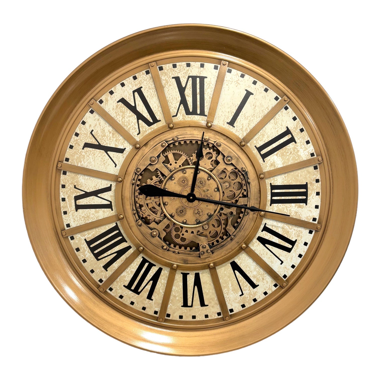Castiel Vintage Metal Wall Clock (40 inches)