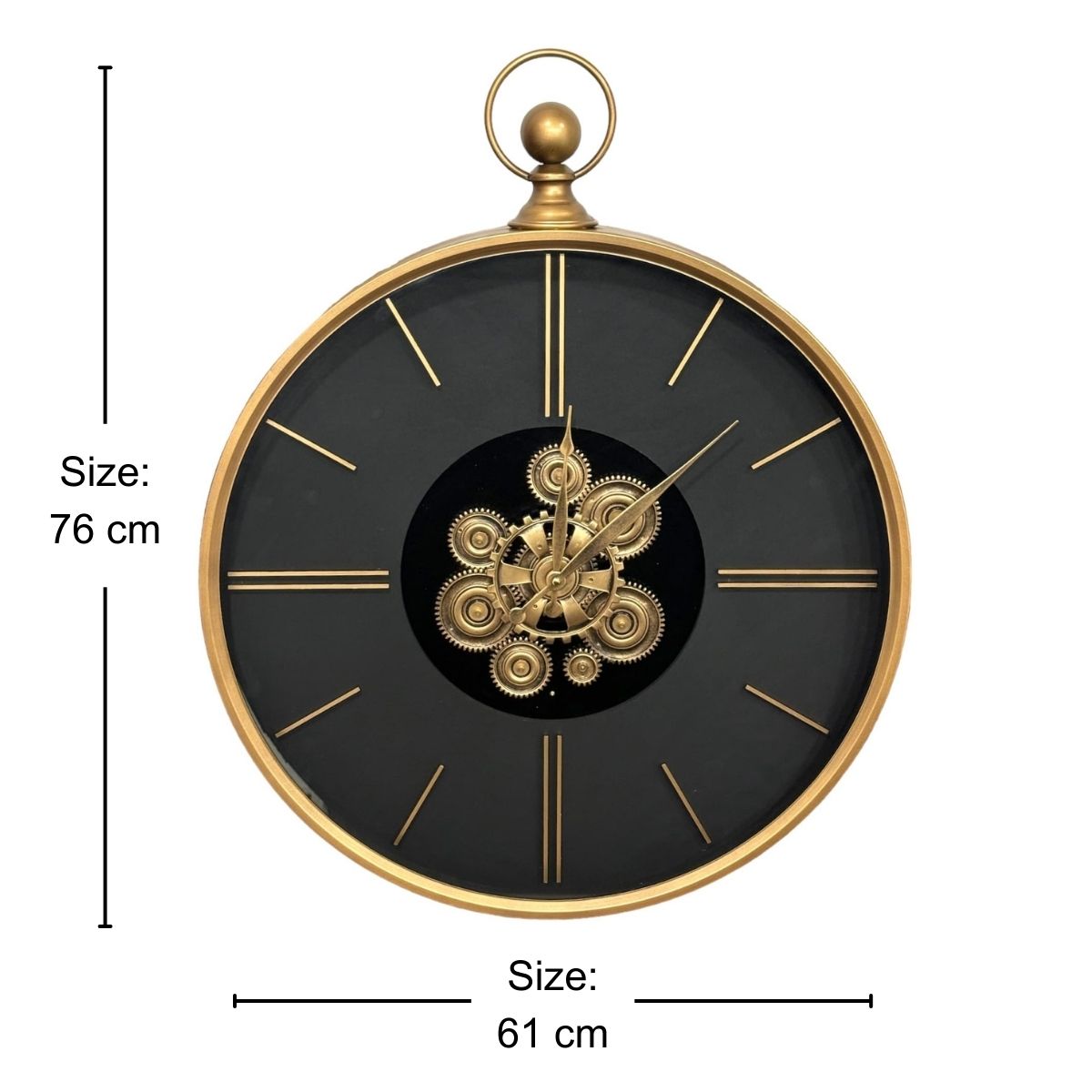 Astoria Modern Metal Wall Clock (24 inches)