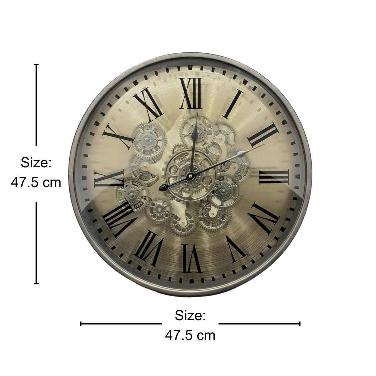 Conrad Modern Metal Wall Clock (19 inches)