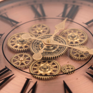 Copperton Rose Gold Metal Wall Clock - Home Artisan