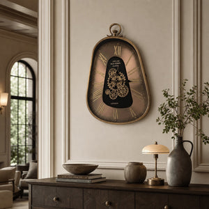 Winston Rose Gold Metal Wall Clock