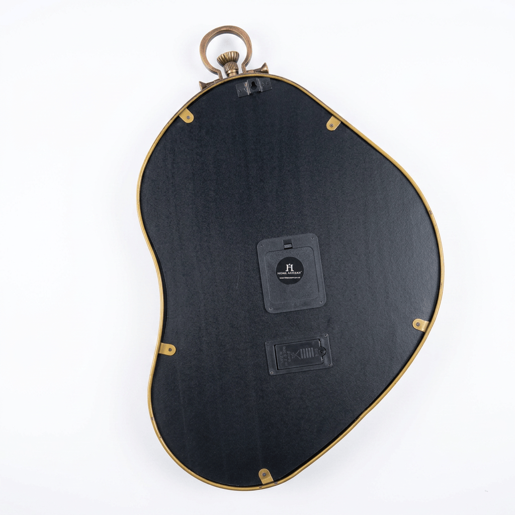 Vivienne Rose Gold Abstract Metal Wall Clock - Home Artisan