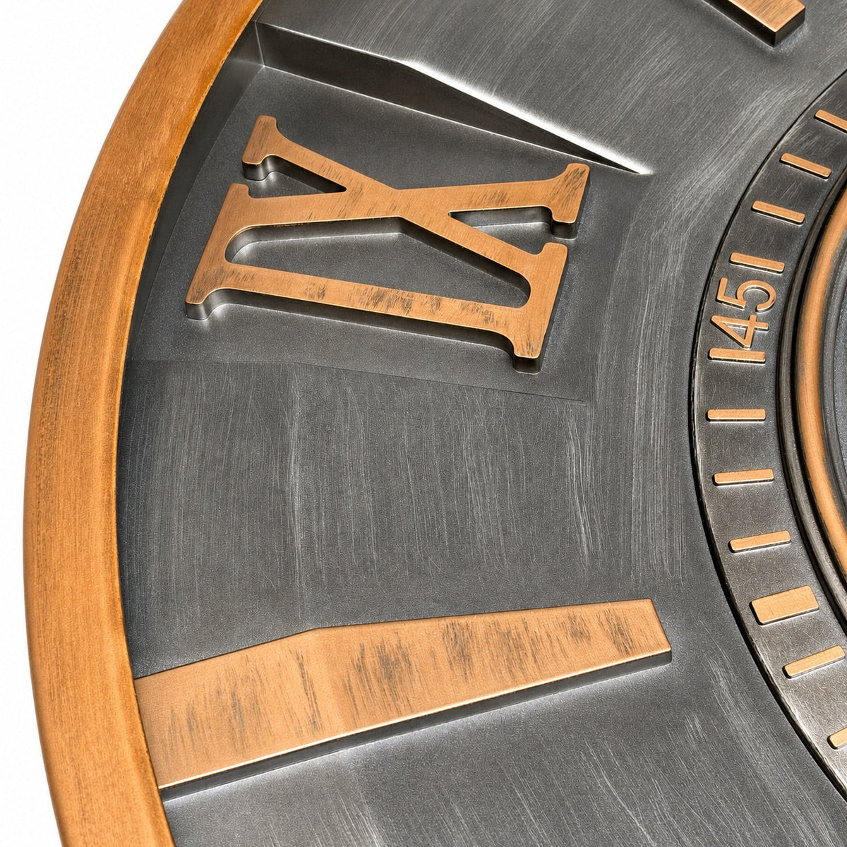 Victor Gunmetal & Gold Metal Wall Clock - Home Artisan