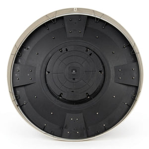 Elara Ivory & Gold Metal Wall Clock - Home Artisan