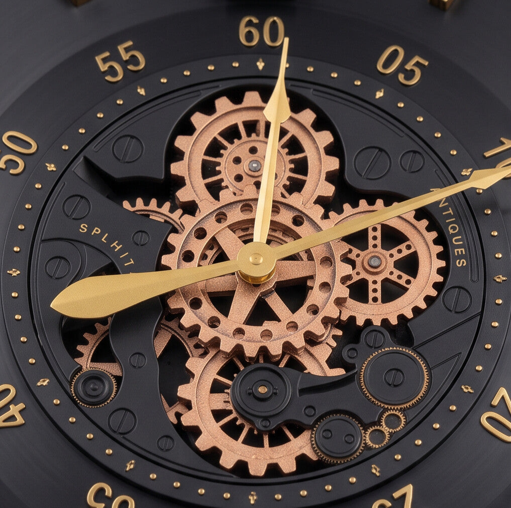 Nero Black Metal Wall Clock - Home Artisan