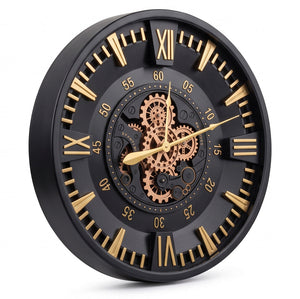 Nero Black Metal Wall Clock - Home Artisan