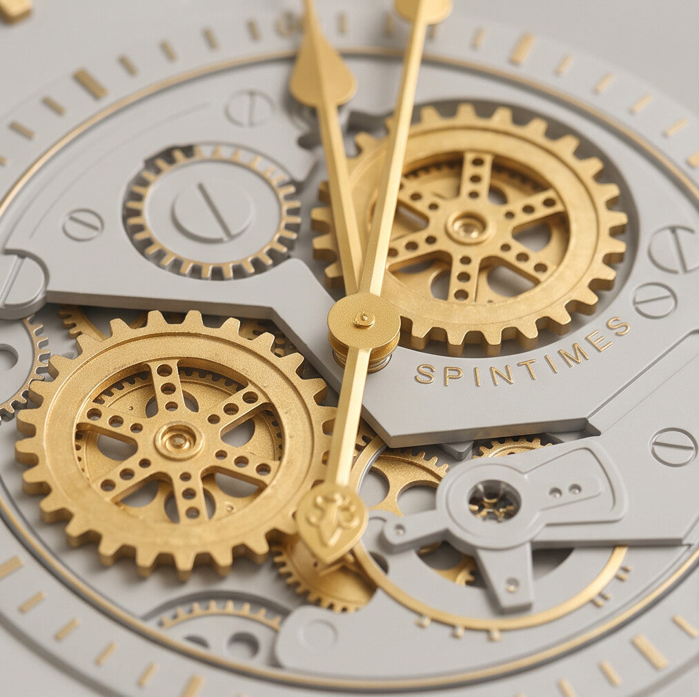 Lucien White & Gold Metal Wall Clock - Home Artisan
