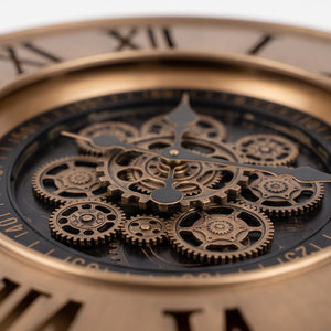 Reginald Antique Bronze Metal Wall Clock - Home Artisan