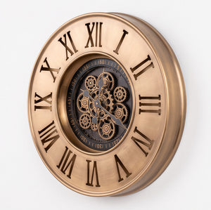 Reginald Antique Bronze Metal Wall Clock - Home Artisan