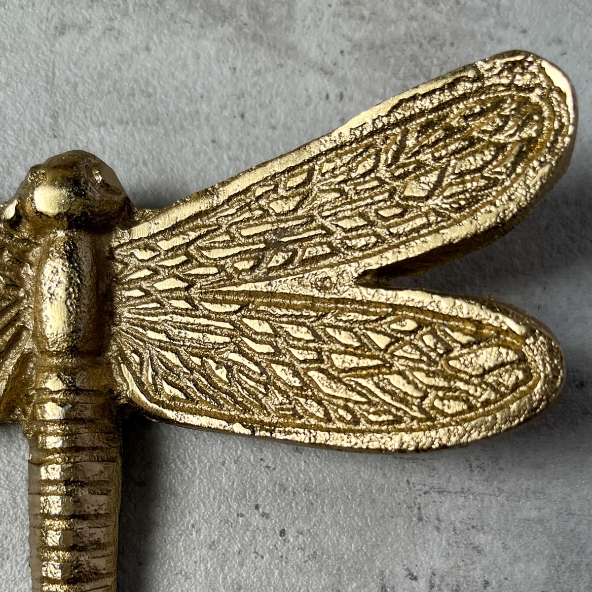 Seraphine Metal Dragonfly Wall Sculpture (Gold) - Set of 2 - Home Artisan