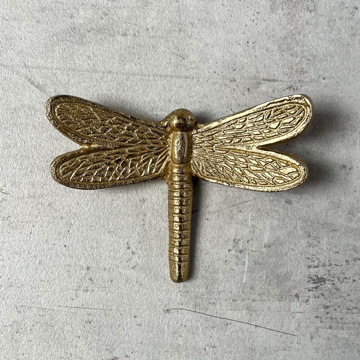 Seraphine Metal Dragonfly Wall Sculpture (Gold) - Set of 2 - Home Artisan