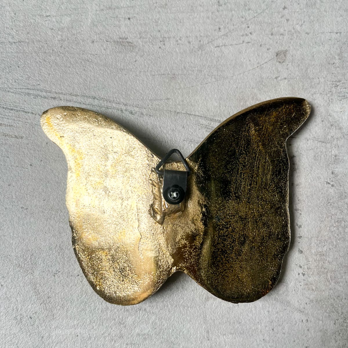 Alexandra Metal Butterfly Wall Sculpture (Gold) - Set of 2 - Home Artisan