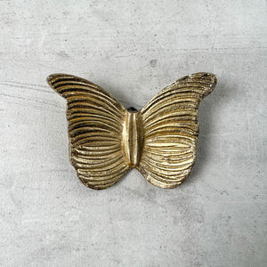 Alexandra Metal Butterfly Wall Sculpture (Gold) - Set of 2 - Home Artisan