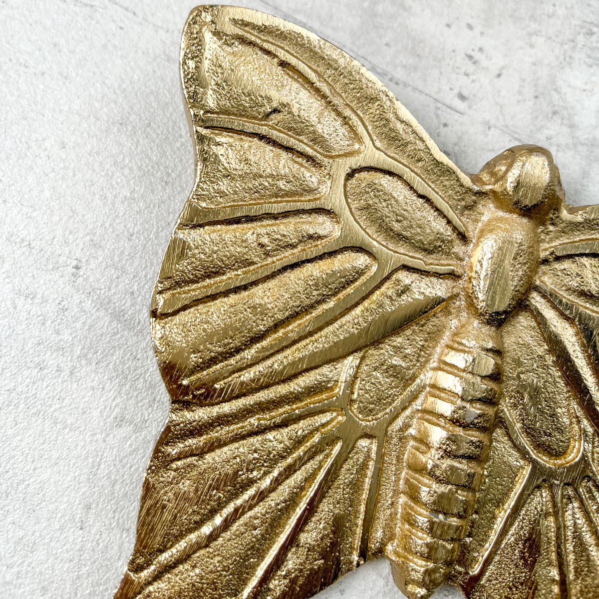 Cassandra Metal Butterfly Wall Sculpture (Gold) - Set of 2 - Home Artisan