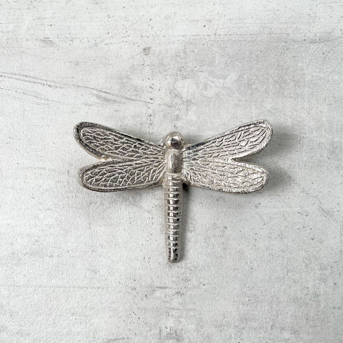 Seraphine Metal Dragonfly Wall Sculpture (Silver) - Set of 2 - Home Artisan