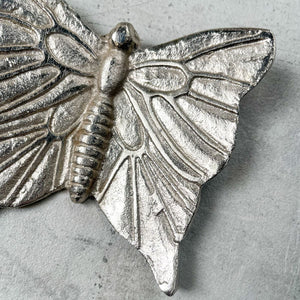 Cassandra Metal Butterfly Wall Sculpture (Silver) - Set of 2 - Home Artisan