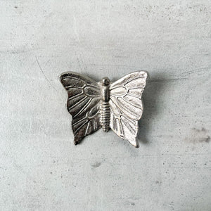 Cassandra Metal Butterfly Wall Sculpture (Silver) - Set of 2 - Home Artisan