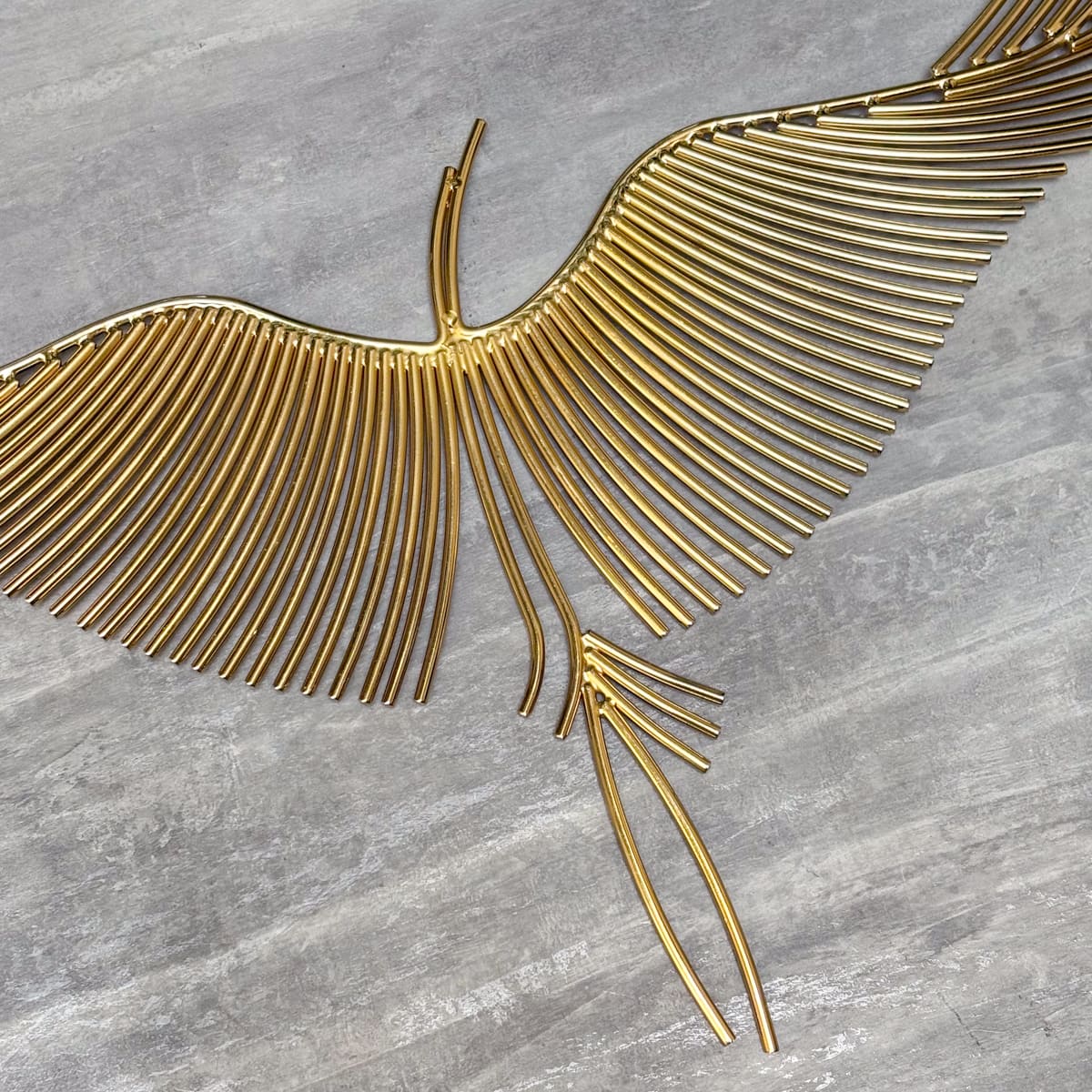 Graceful Flying Cranes Metal Wall Sculpture (Set of 6)