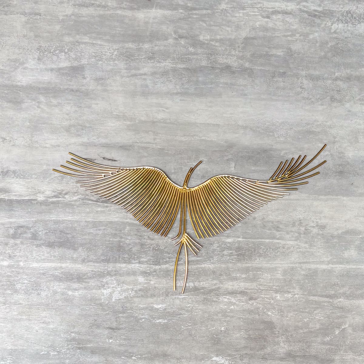Graceful Flying Cranes Metal Wall Sculpture (Set of 6)