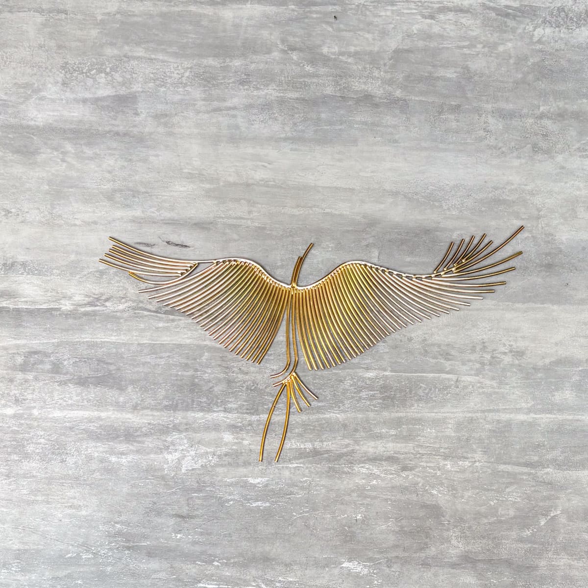 Graceful Flying Cranes Metal Wall Sculpture (Set of 6)