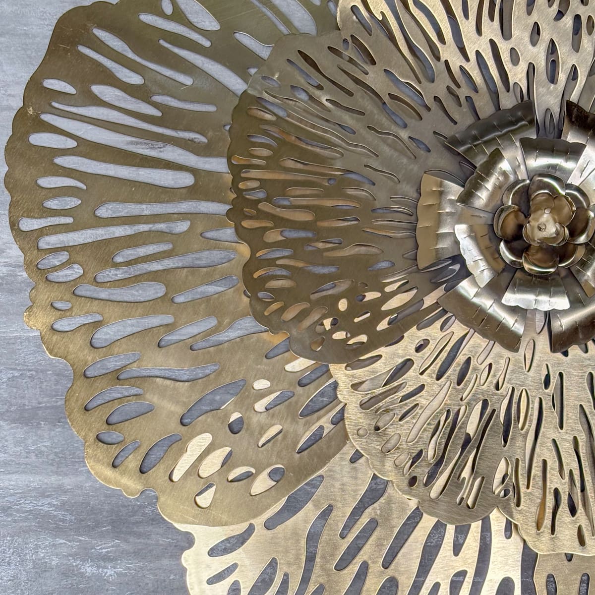 Golden Filigree Petal Wall Decor (Set of 2)