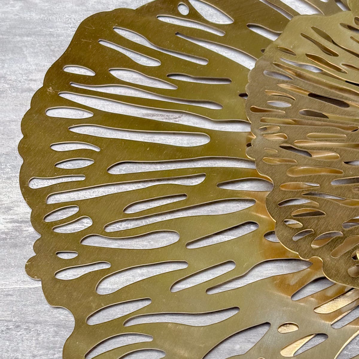 Golden Filigree Petal Wall Decor (Set of 2)