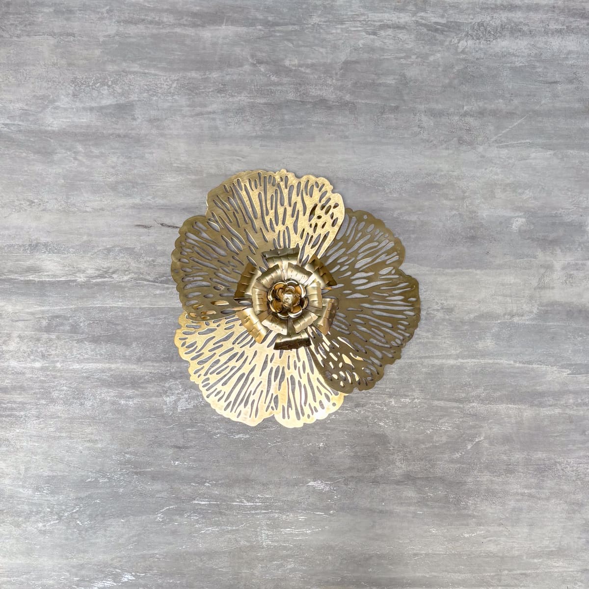 Golden Filigree Petal Wall Decor (Set of 2)