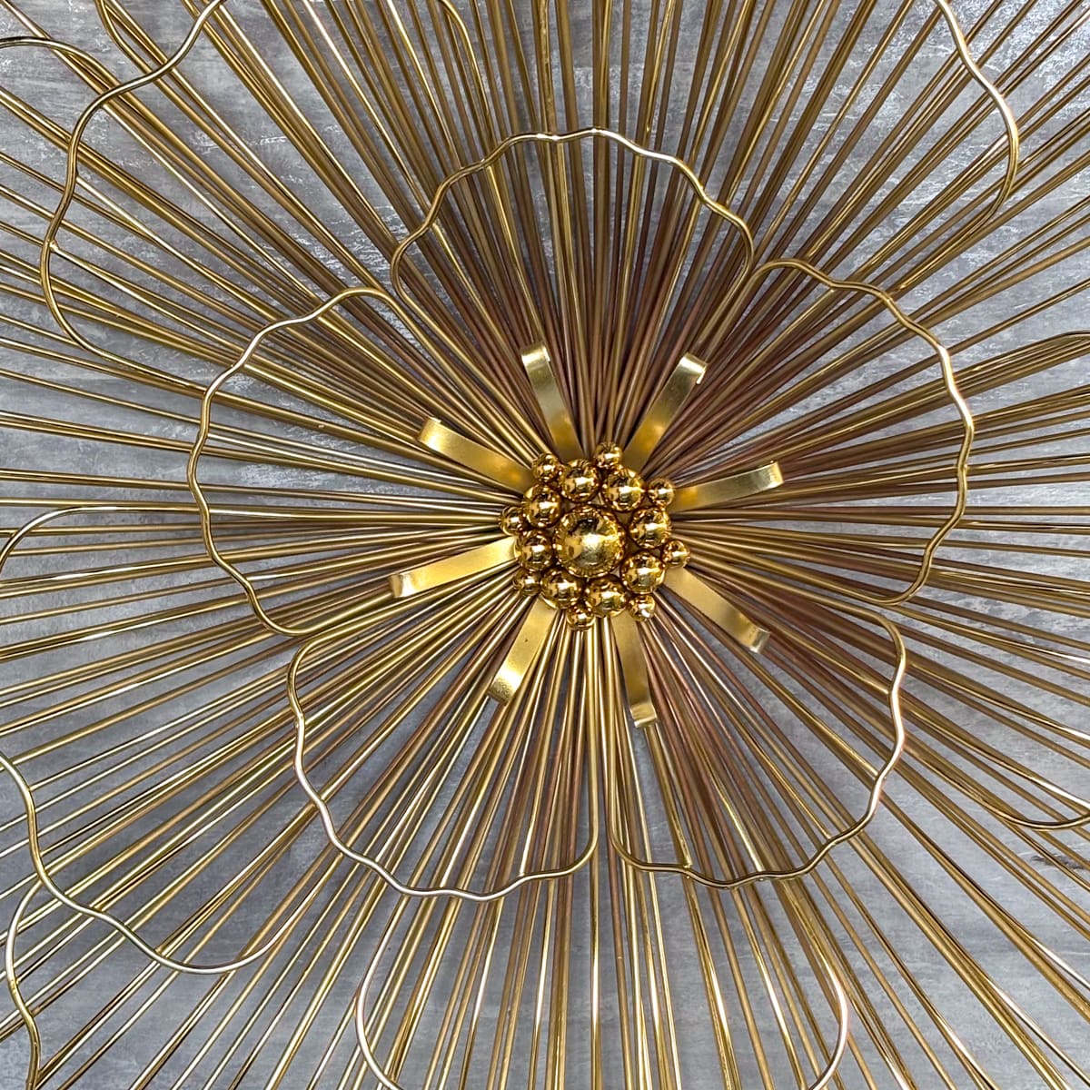 Ornate Golden Burst Wall Decor (Set of 3)