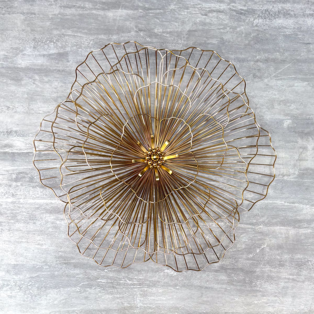 Ornate Golden Burst Wall Decor (Set of 3) - Home Artisan