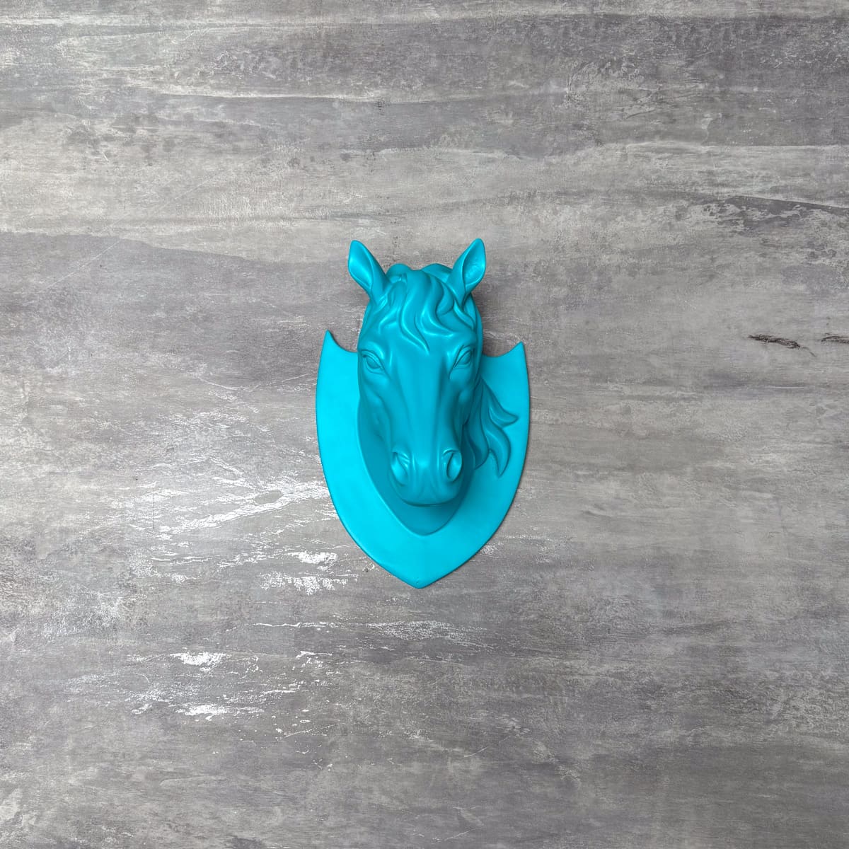 Aqua Horse Wall Head Sculpture - Home Artisan