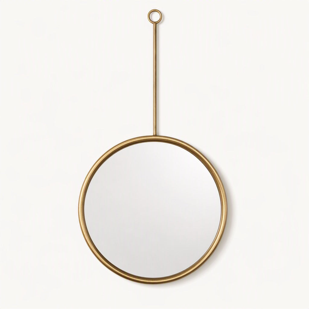 Aurelia Round Hanging Wall Mirror (Large) - Home Artisan