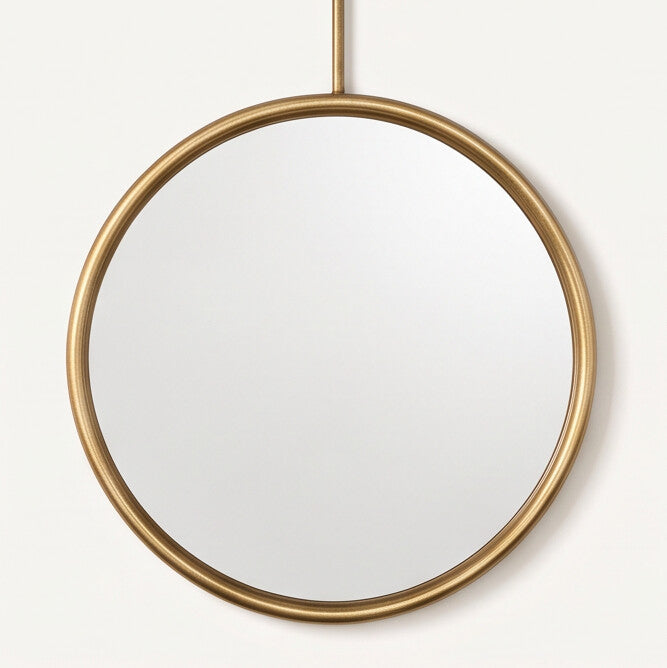 Aurelia Round Hanging Wall Mirror (Large) - Home Artisan