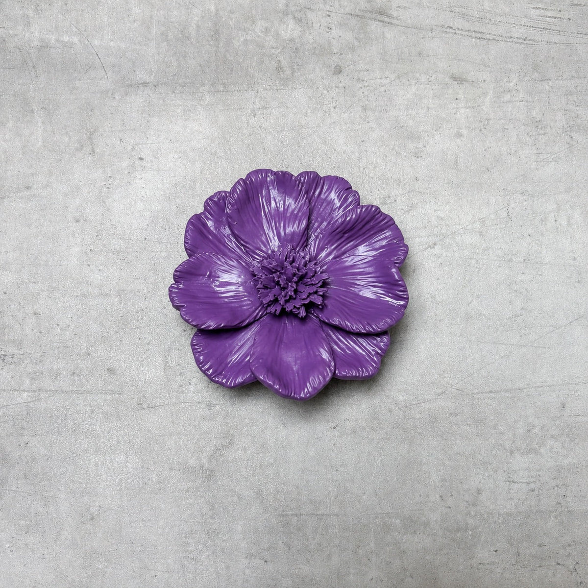 Peony Flowers Wall Sculpture (Purple) - Home Artisan