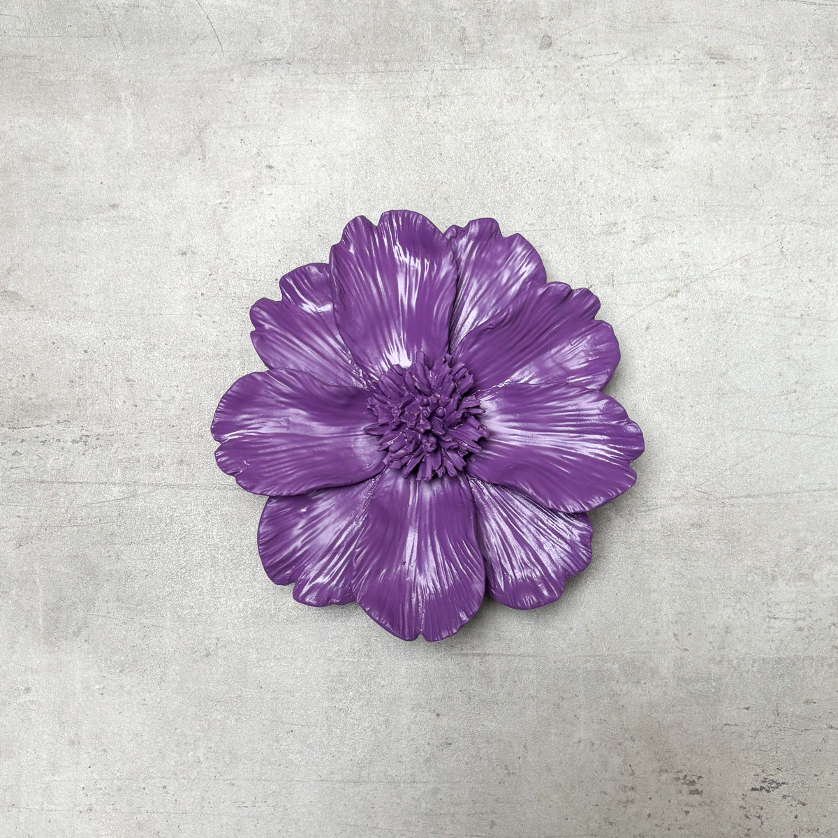 Peony Flowers Wall Sculpture (Purple) - Home Artisan