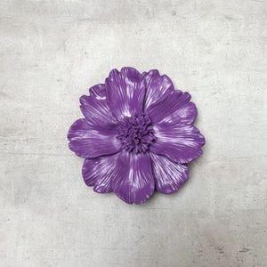 Peony Flowers Wall Sculpture (Purple) - Home Artisan