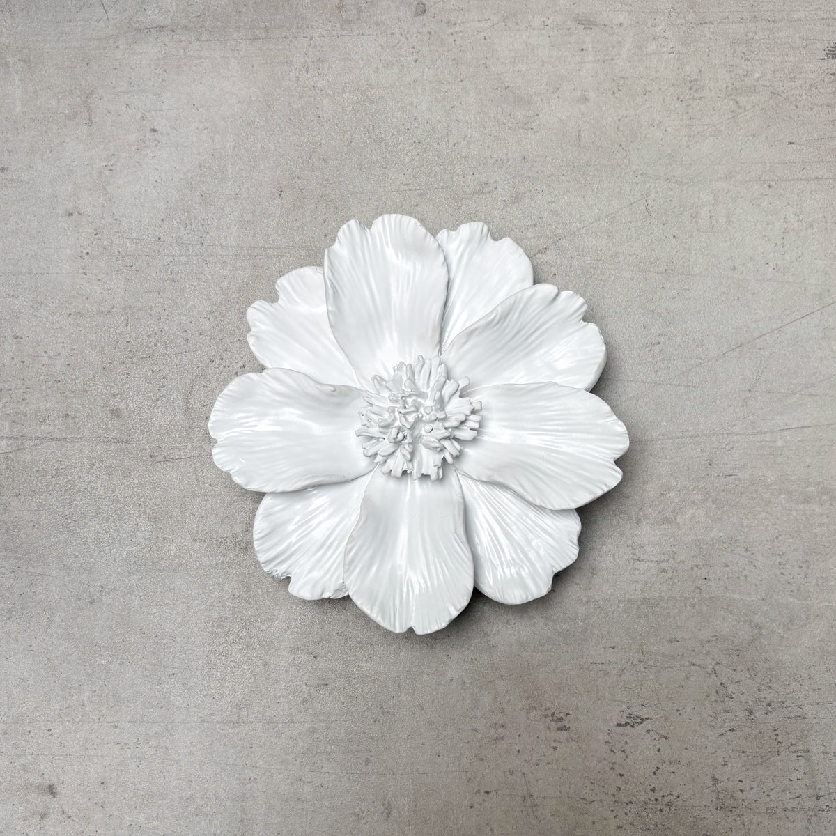 Peony Flowers Wall Sculpture (White) - Home Artisan